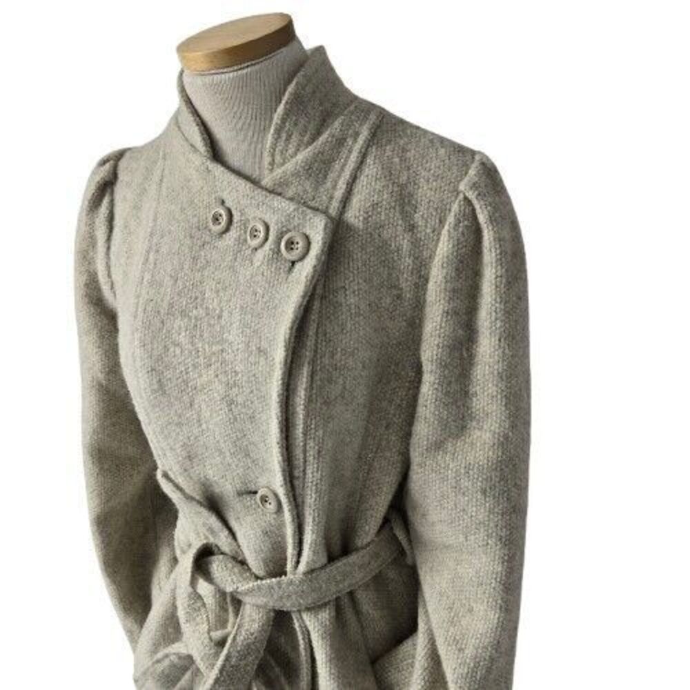 Irving Posluns Vintage Duster Coat Women 12 Luxury Money Hollywood Romantic Cozy